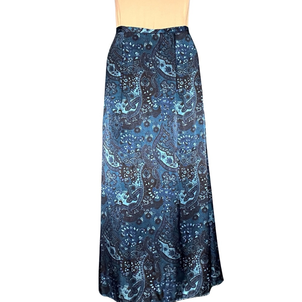 Vintage Boho Paisley Midi Skirt